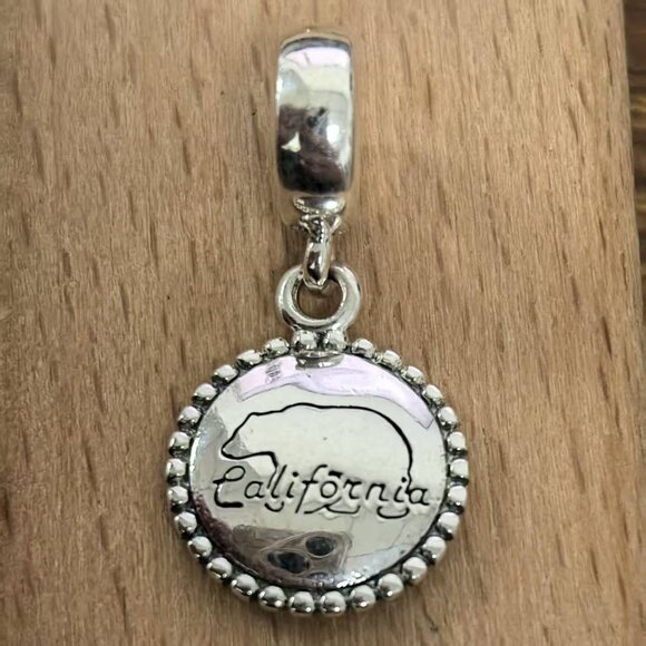 Pandora California Mama Dangle Charm Pendant, S925 Silver Bracelets - Picture 1 of 4